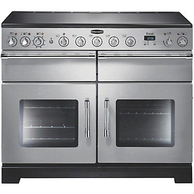 Rangemaster Excel 110 Electric Induction Range Cooker Stainless Steel/Chrome Trim